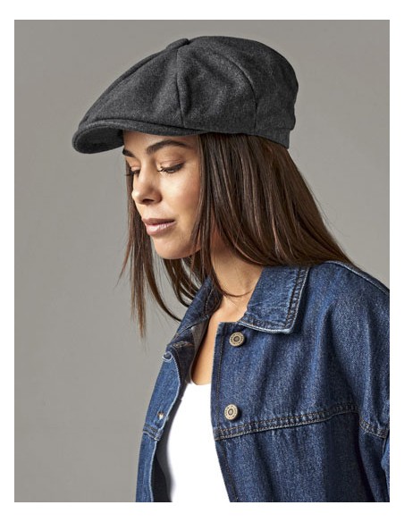 BEE-B629-Melton Wool Baker Boy Cap 2